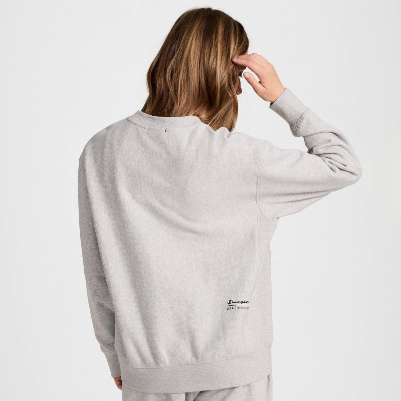slide 2 of 7, Champion Women's Fleece Crewneck Sweatshirt - Heather Gray XXL, 1 ct