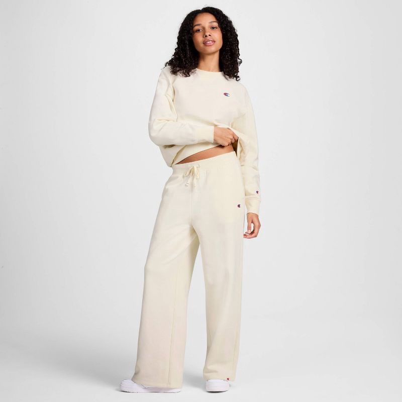 slide 3 of 7, Champion Women's Fleece Pullover Sweatshirt - Cream L, 1 ct