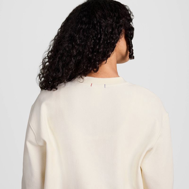 slide 6 of 7, Champion Women's Fleece Pullover Sweatshirt - Cream L, 1 ct