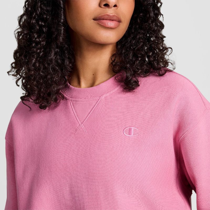 slide 4 of 6, Champion Women's Fleece Pullover Sweatshirt - Pink XL, 1 ct