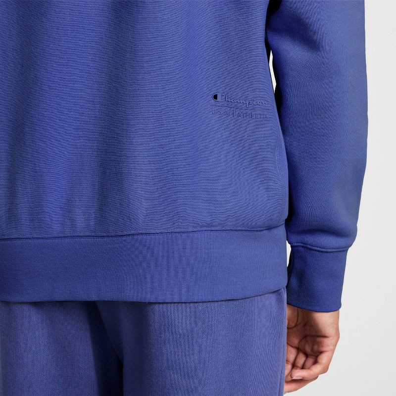 slide 6 of 6, Champion Women's Fleece Pullover Sweatshirt - Blue M, 1 ct