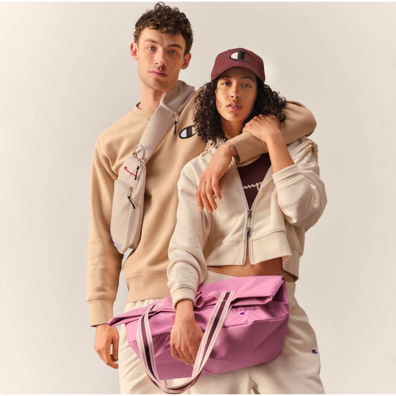 slide 6 of 6, Champion Women's Cropped Fleece Zip-Up Sweatshirt - Cream XS, 1 ct