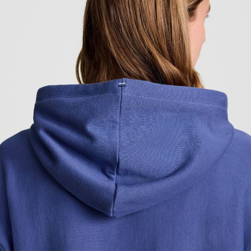 slide 5 of 7, Champion Women's Cropped Fleece Zip-Up Sweatshirt - Blue XS, 1 ct