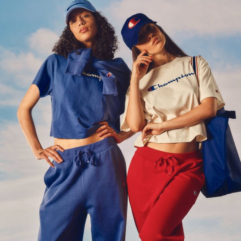 slide 7 of 7, Champion Women's Short Sleeve T-Shirt - Blue XS, 1 ct