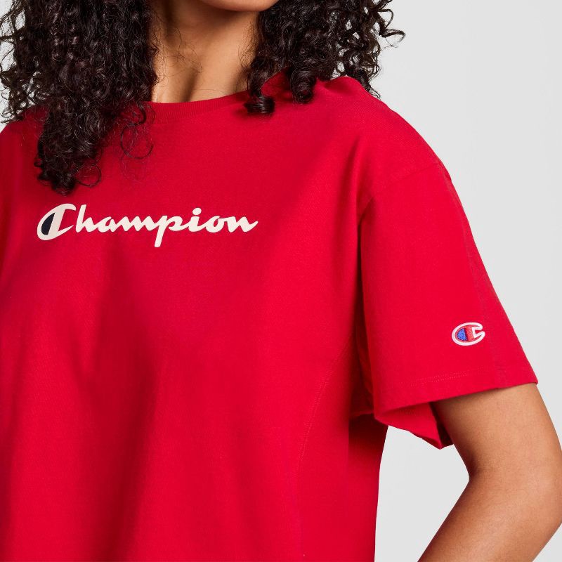 slide 4 of 5, Champion Women's Short Sleeve T-Shirt - Red XS, 1 ct