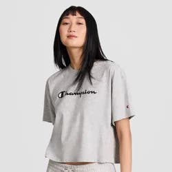 Champion Women's Short Sleeve T-Shirt - Heather Gray M