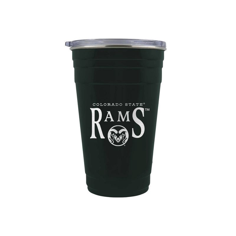 slide 1 of 2, NCAA Colorado State Rams Tailgater Tumbler - 22oz: Stainless Steel, Acrylic Lid, 22 oz