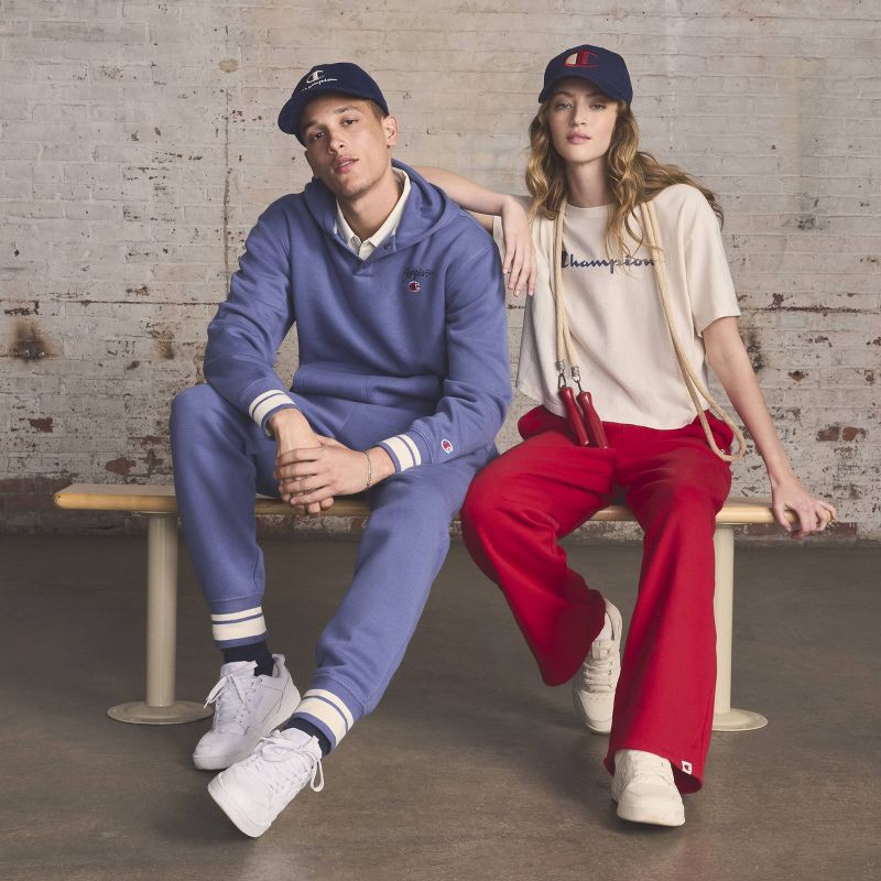 slide 7 of 8, Champion Women's High-Rise Fleece Wide Leg Sweatpants - Red XXL, 1 ct