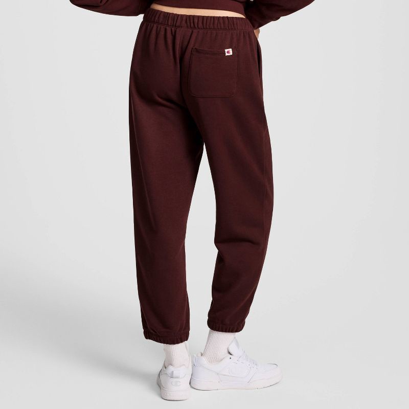 slide 2 of 4, Champion Women's High-Rise Cropped French Terry Sweatpants - Maroon M, 1 ct
