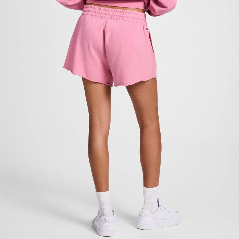 slide 2 of 4, Champion Women's French Terry Pull-On Shorts - Pink XS, 1 ct