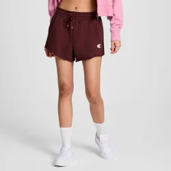 Champion Women's French Terry Pull-On Shorts - Maroon XL