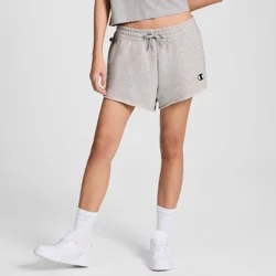 Champion Women's French Terry Pull-On Shorts - Heather Gray L