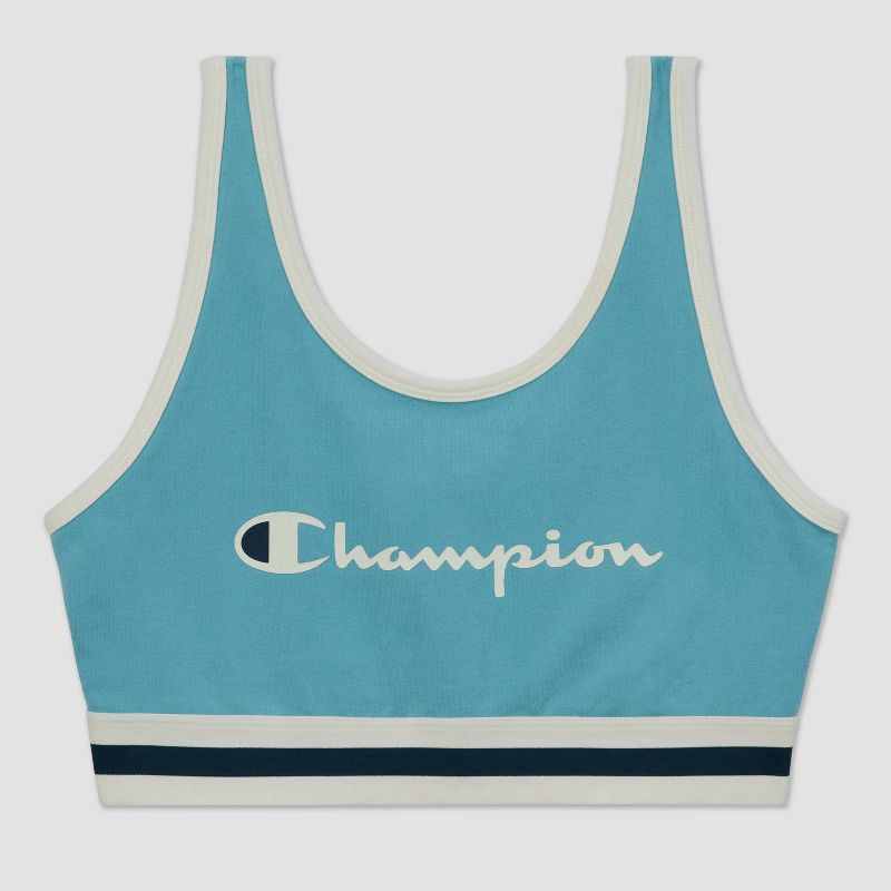 slide 4 of 7, Champion Women's Bra Top - Teal Blue XS, 1 ct