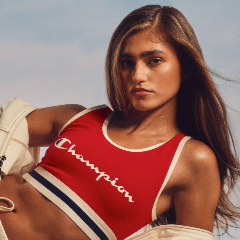 slide 7 of 7, Champion Women's Bra Top - Red M, 1 ct