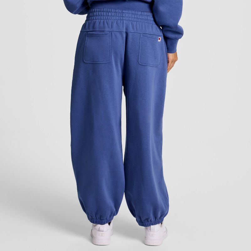 slide 2 of 5, Champion Women's Cropped Fleece Joggers - Blue L, 1 ct