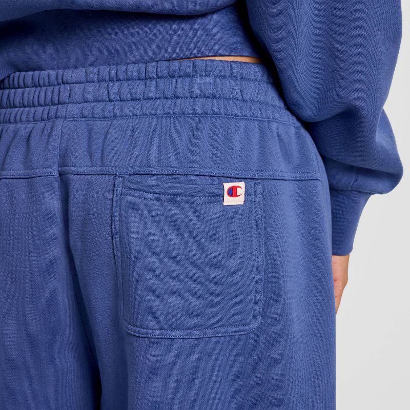 slide 5 of 5, Champion Women's Cropped Fleece Joggers - Blue L, 1 ct