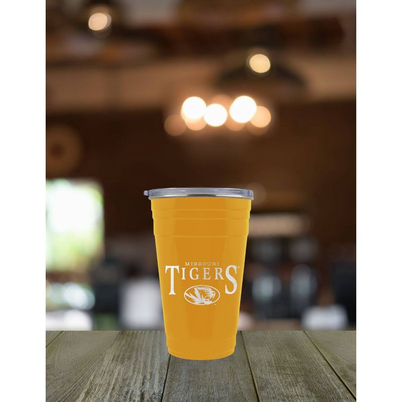 slide 3 of 3, NCAA Missouri Tigers Tailgater Tumbler - 22oz: Stainless Steel, Acrylic Lid, 22 oz