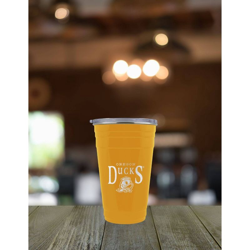 slide 3 of 3, NCAA Oregon Ducks Tailgater Tumbler - 22oz: Stainless Steel Portable Drinkware, 22 oz