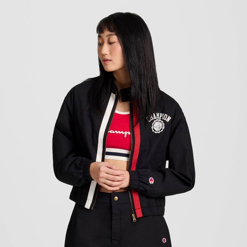 Champion スカジャン Champion Women's Game Day Full Zip Top - Black XL | Shipt