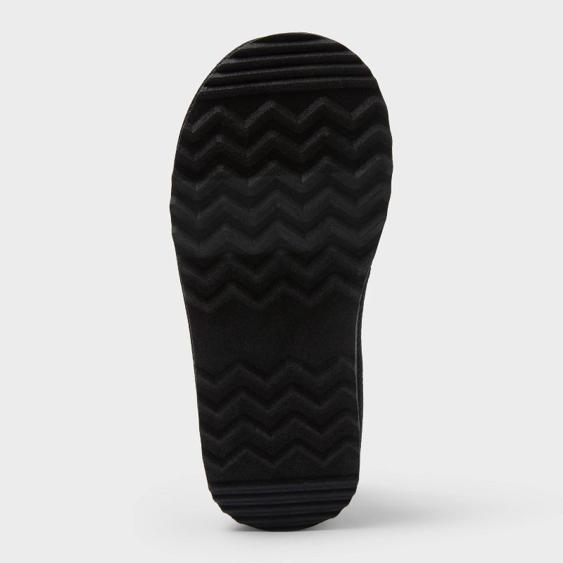 slide 4 of 4, Kid's Nola Faux Suede Clog Slippers - Cat & Jack™ Black 5, 1 ct