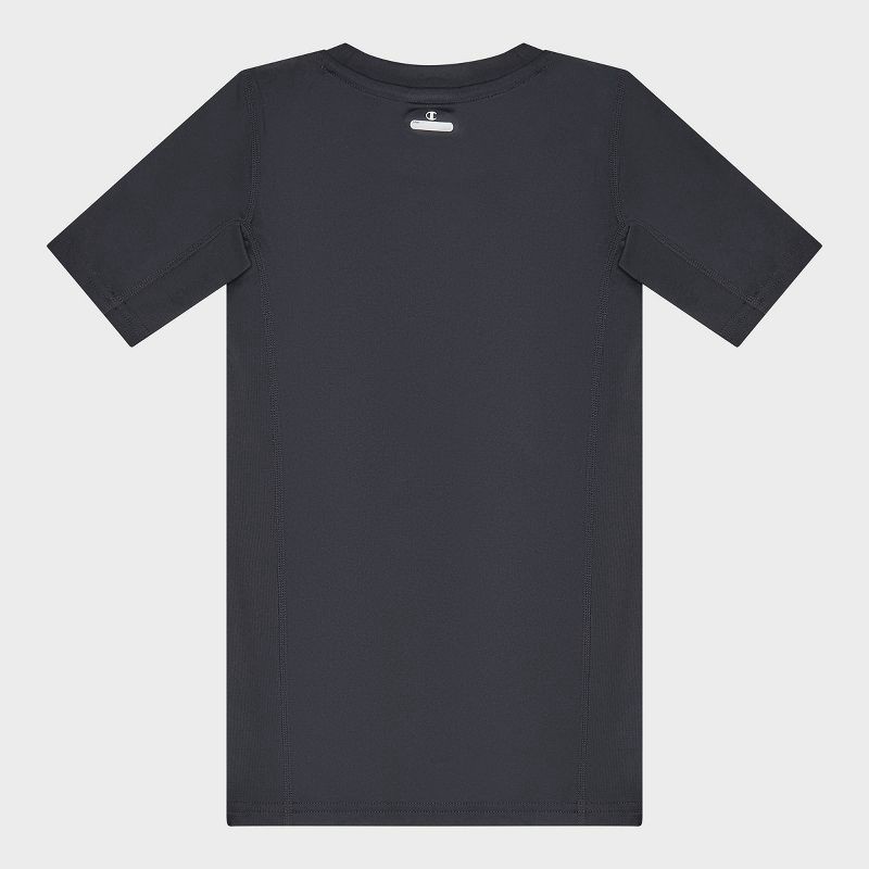 slide 4 of 4, Champion Youth 2pk Compression T-Shirt - White/Black - L, 2 ct