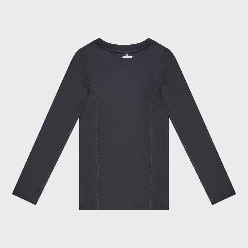 slide 4 of 4, Champion Youth 2pk Compression Long Sleeve Shirt - White/Black - L, 2 ct
