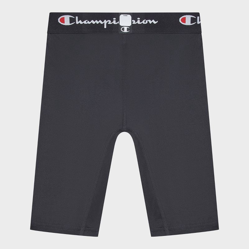 slide 4 of 4, Champion Youth 2pk Compression Shorts - Black L, 2 ct