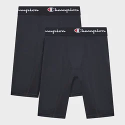 Champion Youth 2pk Compression Shorts - Black L