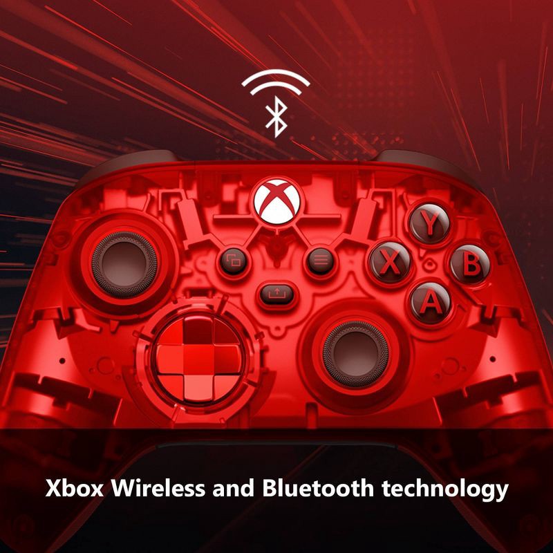 slide 6 of 7, Microsoft Xbox Wireless Controller Pulse Cipher Special Edition - Red, 1 ct