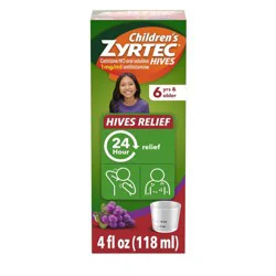 Zyrtec Children's Hives Relief Treatment Liquid - Cetirizine - Grape - 4 fl oz