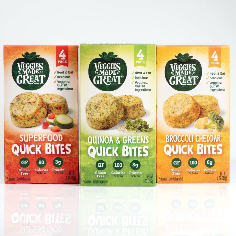 slide 2 of 3, Veggies Made Great Superfood Quick Bites - 9oz/4ct, 4 ct; 9 oz
