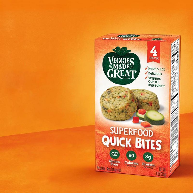 slide 3 of 3, Veggies Made Great Superfood Quick Bites - 9oz/4ct, 4 ct; 9 oz