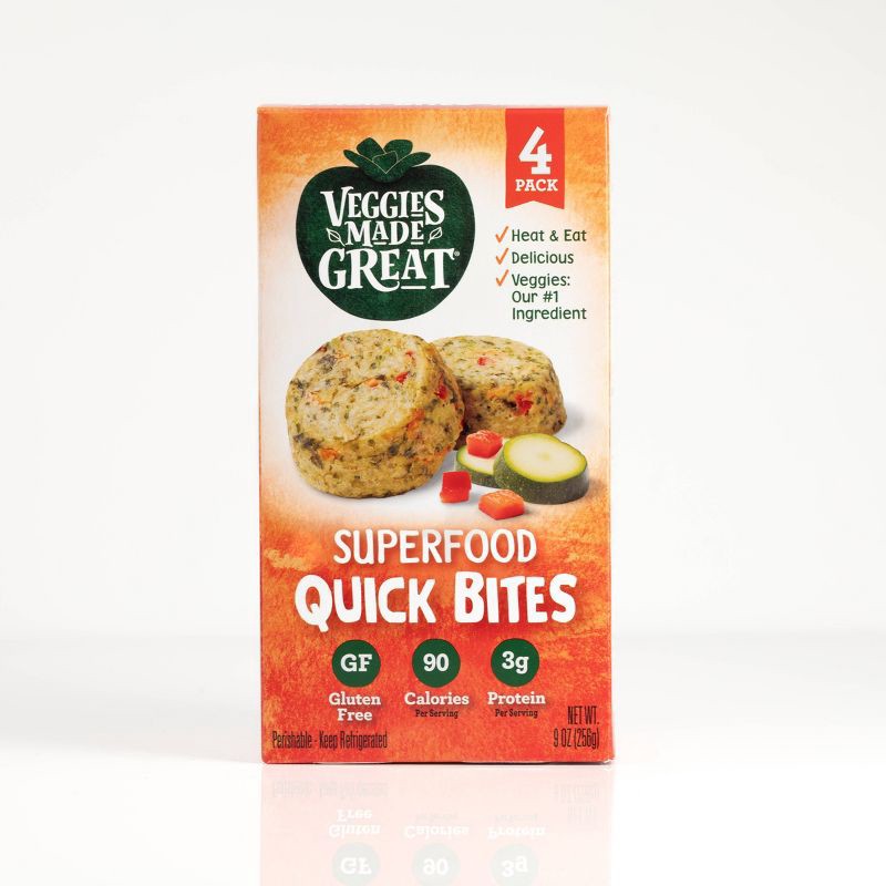 slide 1 of 3, Veggies Made Great Superfood Quick Bites - 9oz/4ct, 4 ct; 9 oz