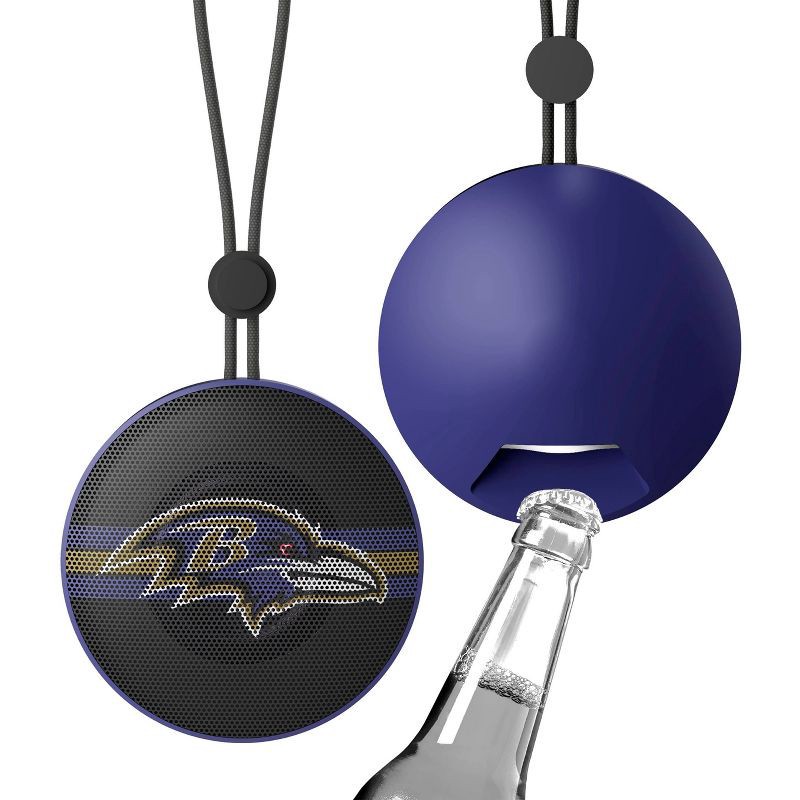 slide 3 of 5, NFL Baltimore Ravens Bottle Opener Wireless Speaker, 1 ct