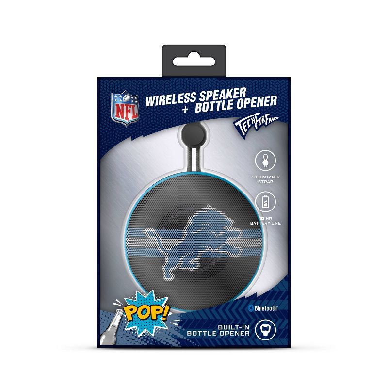slide 4 of 5, NFL Detroit Lions Bottle Opener Wireless Speaker, 1 ct