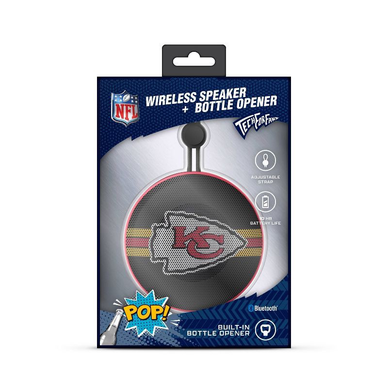 slide 4 of 5, NFL Kansas City Chiefs Bottle Opener Wireless Speaker, 1 ct