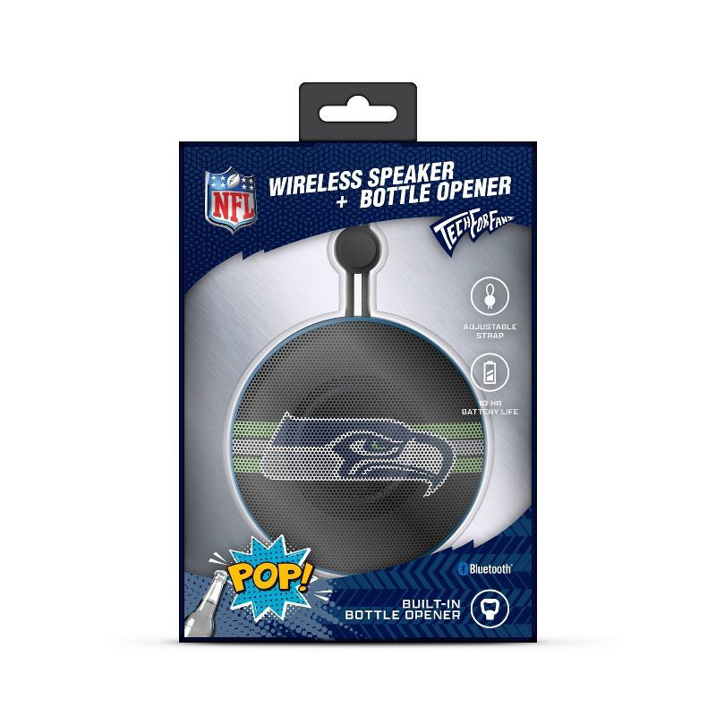 slide 4 of 5, NFL Seattle Seahawks Bottle Opener Wireless Speaker, 1 ct
