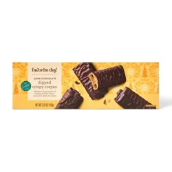 Christmas Dark Chocolate Crispy Crepes Cookies - 3.53oz - Favorite Day™