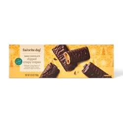 Christmas Dark Chocolate Crispy Crepes Cookies - 3.53oz - Favorite Day™