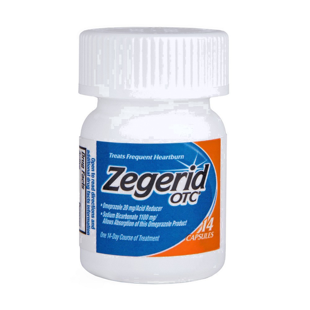 slide 33 of 48, Zegerid OTC Omeprazole 20mg and Sodium Bicarbonate Acid Reducer for Frequent Heartburn Capsules - 42ct, 42 ct; 20 mg