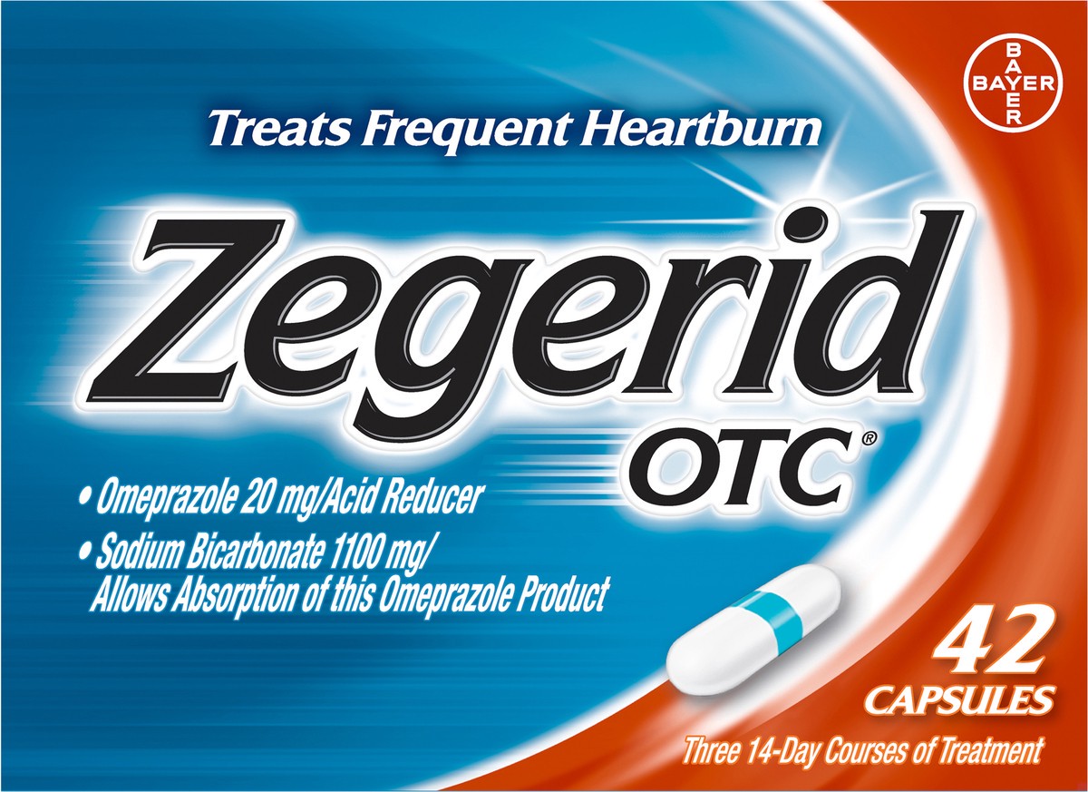 slide 1 of 48, Zegerid Otc Capsule Heartburn 42 ea Box, 42 ct; 20 mg