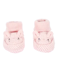 Carter's Baby Bunny Crochet Booties - Pink Pink NB-3M