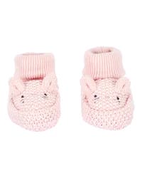 Carter's Baby Bunny Crochet Booties - Pink Pink NB-3M