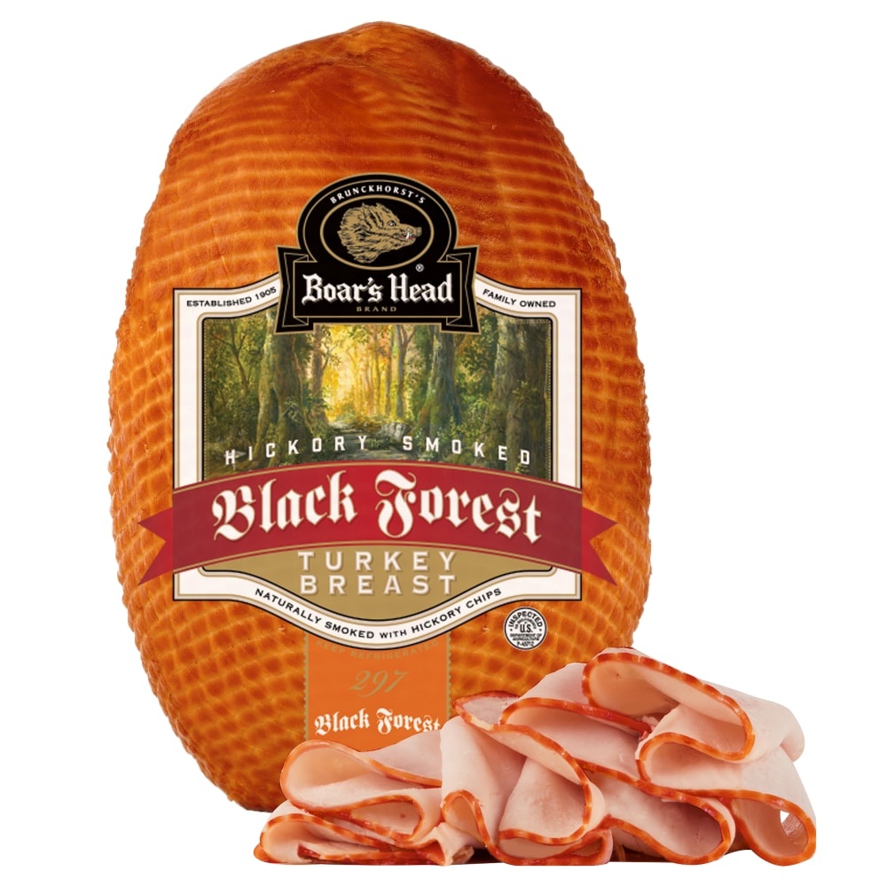 slide 1 of 1, Boar's Head Hickory Smoked Black Forest Turkey Breast, per lb