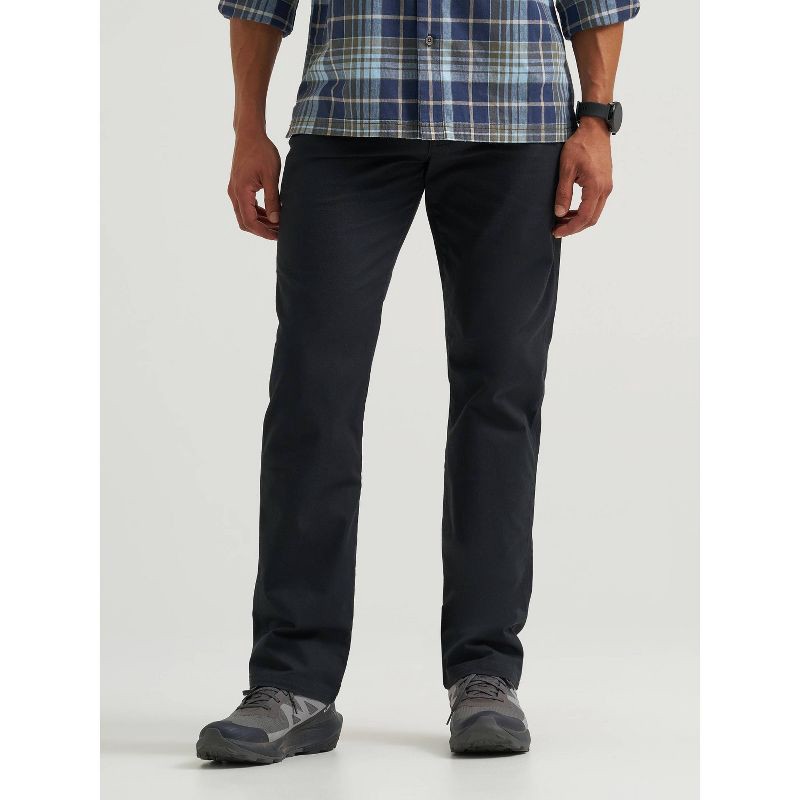 slide 1 of 6, Wrangler Men's ATG Regular Fit Straight Leg Canvas Utility Pants - Black 34x34, 1 ct
