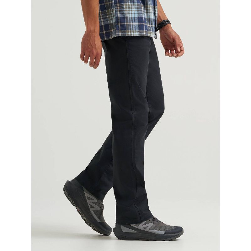 slide 2 of 6, Wrangler Men's ATG Regular Fit Straight Leg Canvas Utility Pants - Black 38x30, 1 ct