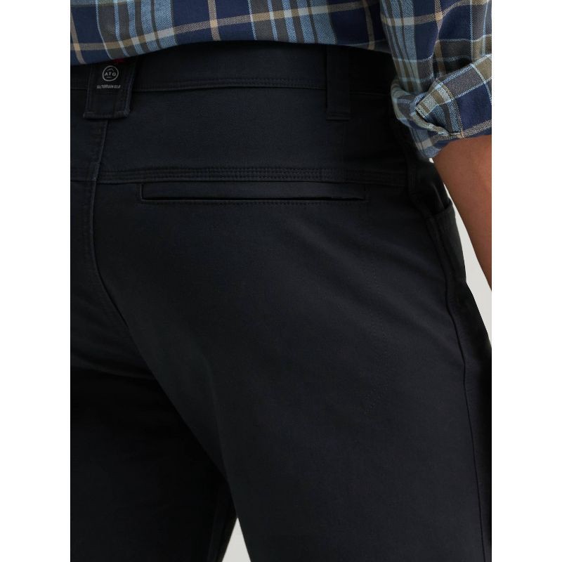 slide 4 of 6, Wrangler Men's ATG Regular Fit Straight Leg Canvas Utility Pants - Black 38x32, 1 ct