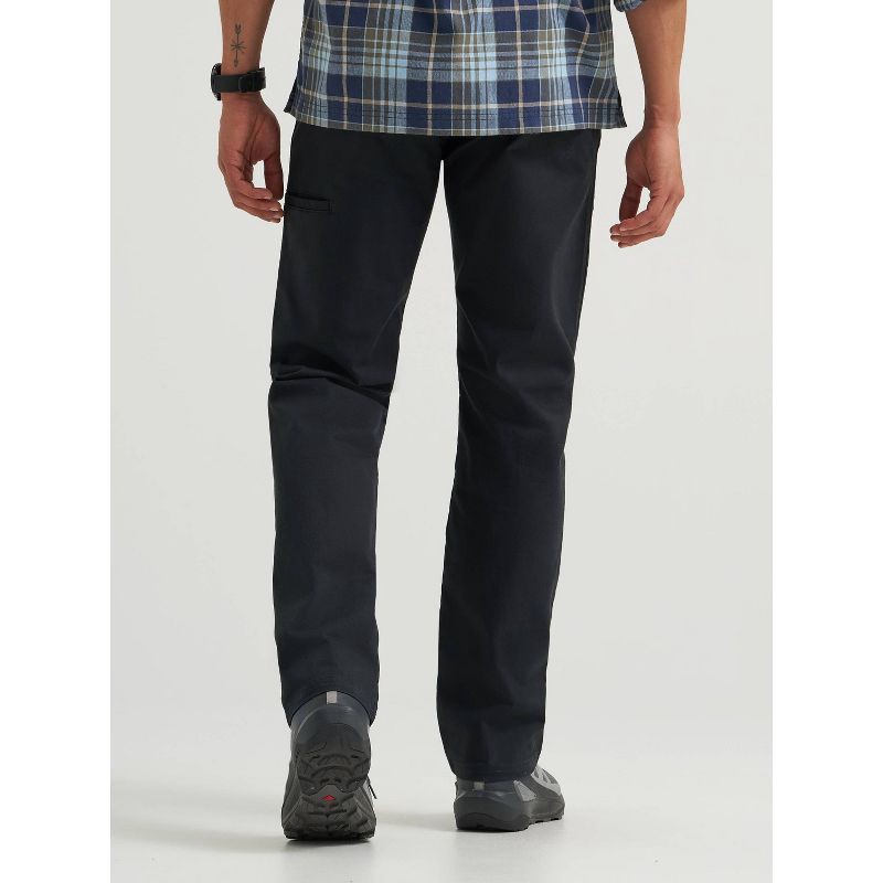 slide 3 of 6, Wrangler Men's ATG Regular Fit Straight Leg Canvas Utility Pants - Black 40x30, 1 ct