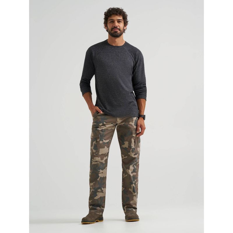 slide 2 of 8, Wrangler Men's ATG Regular Fit Straight Leg Sierra Cargo Pants - Camo 38x32, 1 ct