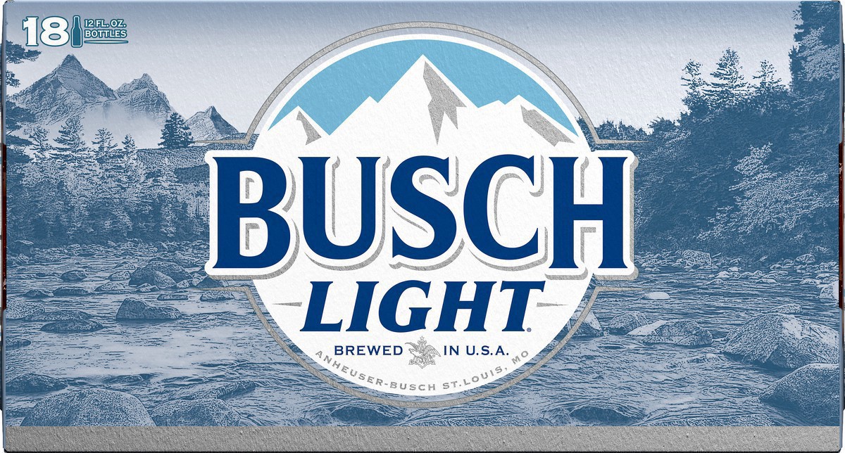 slide 5 of 23, Busch Light Beer, 18 Pack 12 fl. oz. Bottles, 18 ct; 12 fl oz